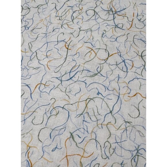 Laurens Flowers II RJR Quilting Fabric with Whimsical Multicolor Squiggles 1/2 y - Picture 1 of 6